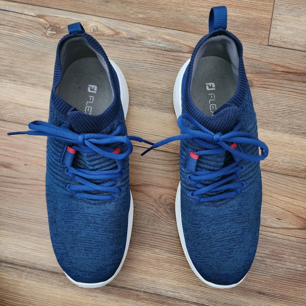 FootJoy Flex XP Golf Shoes #56268 Mens 7 Blue Spikeless